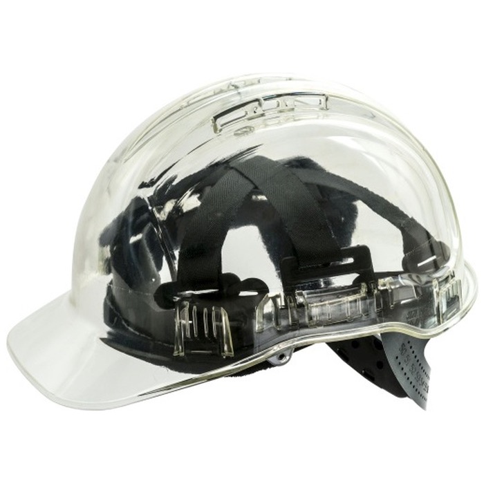 Portwest PV50 Peak View Translucent Vented Safety Hard Hat Helmet BK