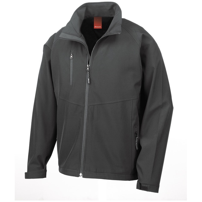 Result Base Layer Soft Shell Jacket R128M BK Safetywear