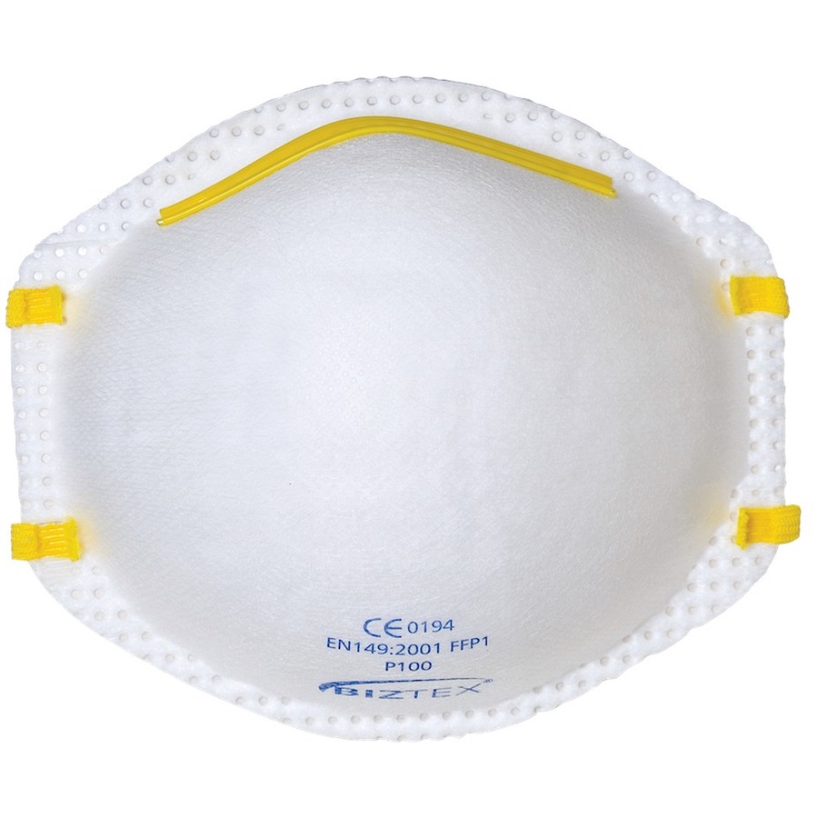 Portwest P100 FFP1 Dust Mask Respirator X 20 BK Safetywear