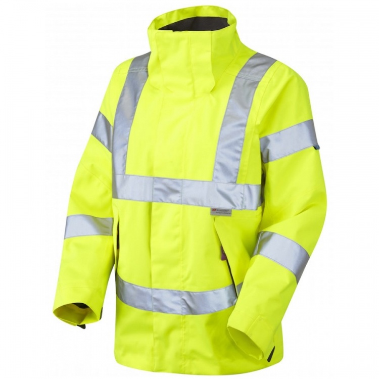 Leo Workwear JL04-YRosemoorHi Vis Ladies Breathable Jacket Yellow