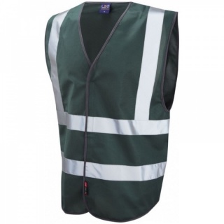Leo Workwear W05-BT PiltonBottle GreenHi Vis Vest