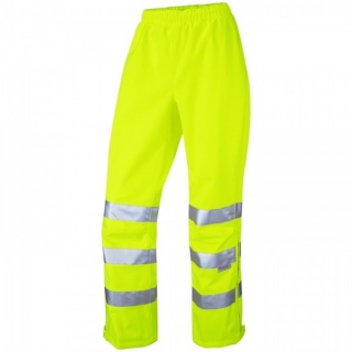 Leo Workwear LL02-Y Hannaford ISO 20471 Class 2 Breathable Ladies Overtrouser Yellow