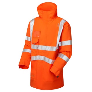 Leo Workwear A04/O ClovellyExecutiveHi Vis Jacket Orange