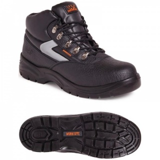 Worksite SS601SM Mid-Cut Safety S1P SRA Boot Black