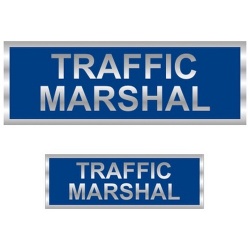 Traffic Marshal Reflective Badge (Front & Back)