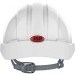 JSP EVO2 Hard Hat with Badge holder - Slip Ratchet - Vented - White