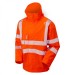 Leo Workwear J05-O Dartmoor Breathable Hi Vis Bomber Jacket Ecoviz 10k Orange