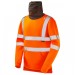 Leo Workwear SS06-O COMBESGATE ISO 20471 Class 3 Snood Sweatshirt Orange