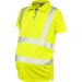 Leo Workwear PM03-Y Lovacott ISO 20471 Class 2 Maternity Coolviz Plus Hi Vis Polo Shirt Yellow