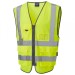 Leo Workwear W22-Y 3-Part Superior Hi Vis Vest Class 2 ISO 20471 Class 2 Yellow
