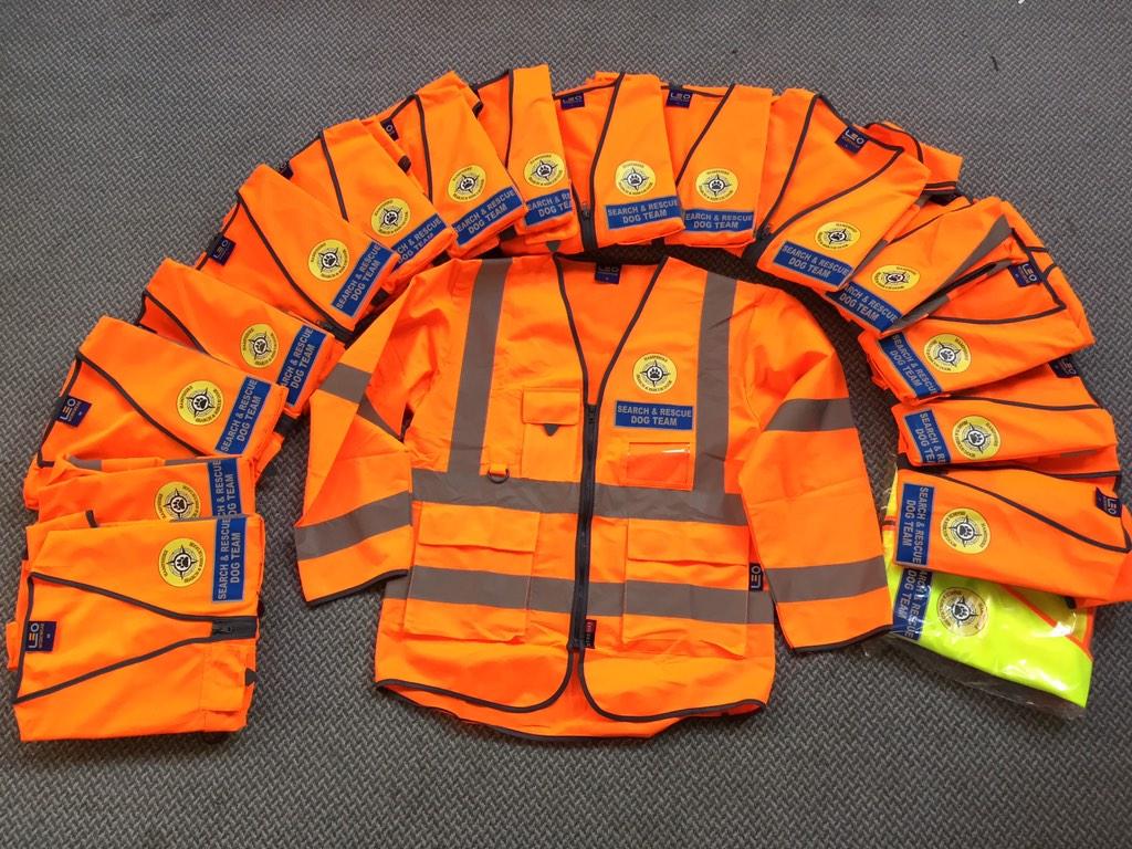 Hampshire Search and Rescue Dogs HSARDogs High Visibility Jackets
