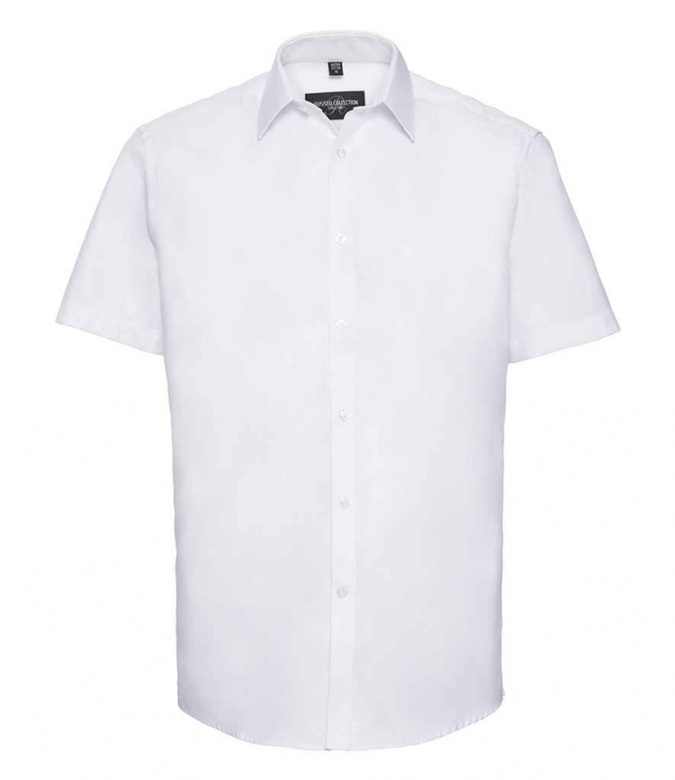 Russell Collection 963M Short Sleeve Herringbone Shirt | BK Safetywear