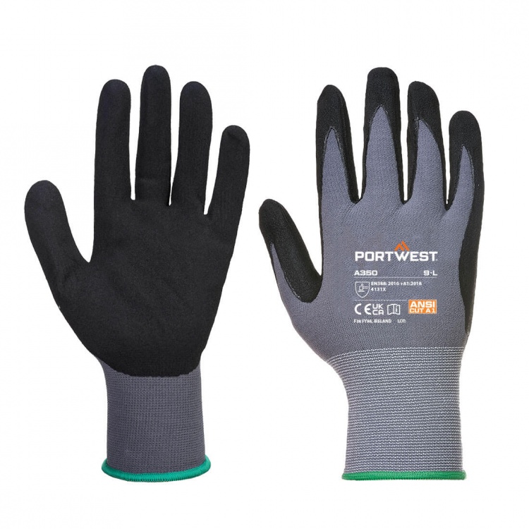 Portwest A350 DermiFlex Gloves - PU/Nitrile Foam