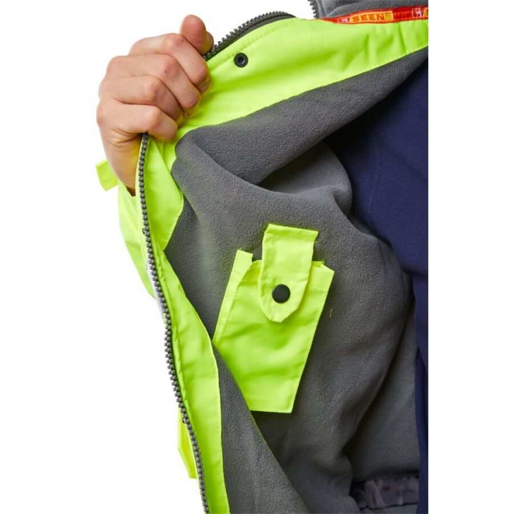 Beeswift High Visibility Fleece Lined Bomber Jacket Yellow | BK Safetywear