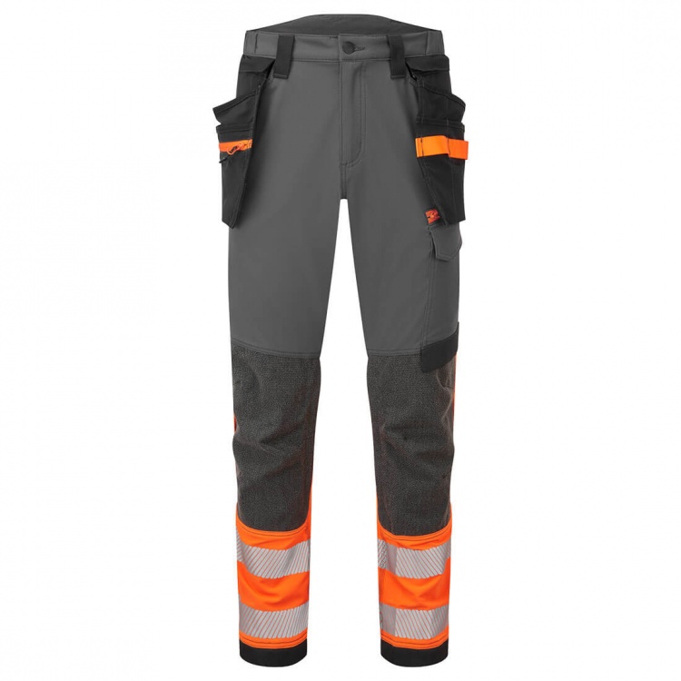 Portwest EV442 EV4 Hi-Vis Stretch Detachable Holster Class 1 Trousers