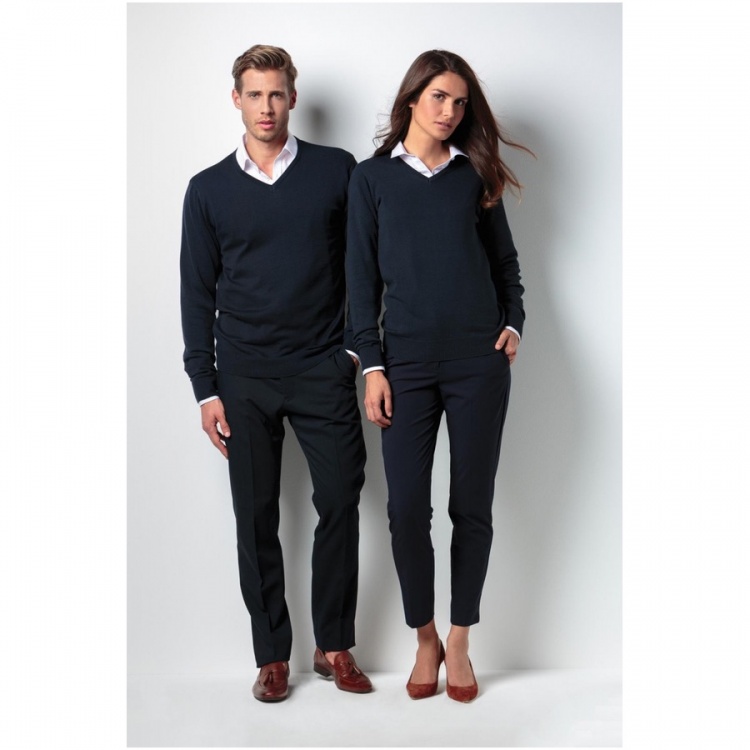 Kustom Kit K352 Arundel Cotton Acrylic V Neck Sweater