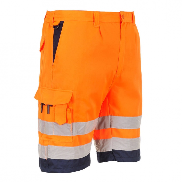 Portwest L043 Hi-Vis Lightweight Polycotton Shorts