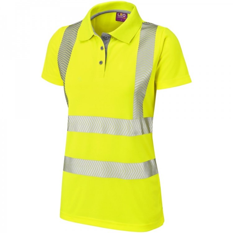 ladies yellow polo shirt