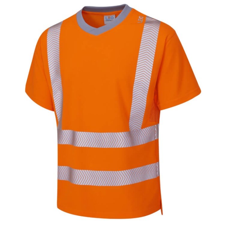 Leo Workwear T08 Capstone Coolviz Plus Men Hi Vis T-Shirt | WhichOne