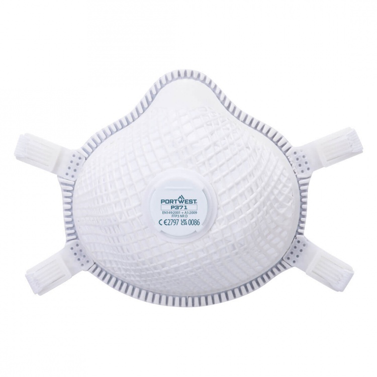 Portwest P371 ERGONET FFP3 Valved Dust Mask Dolomite Respirator x 5