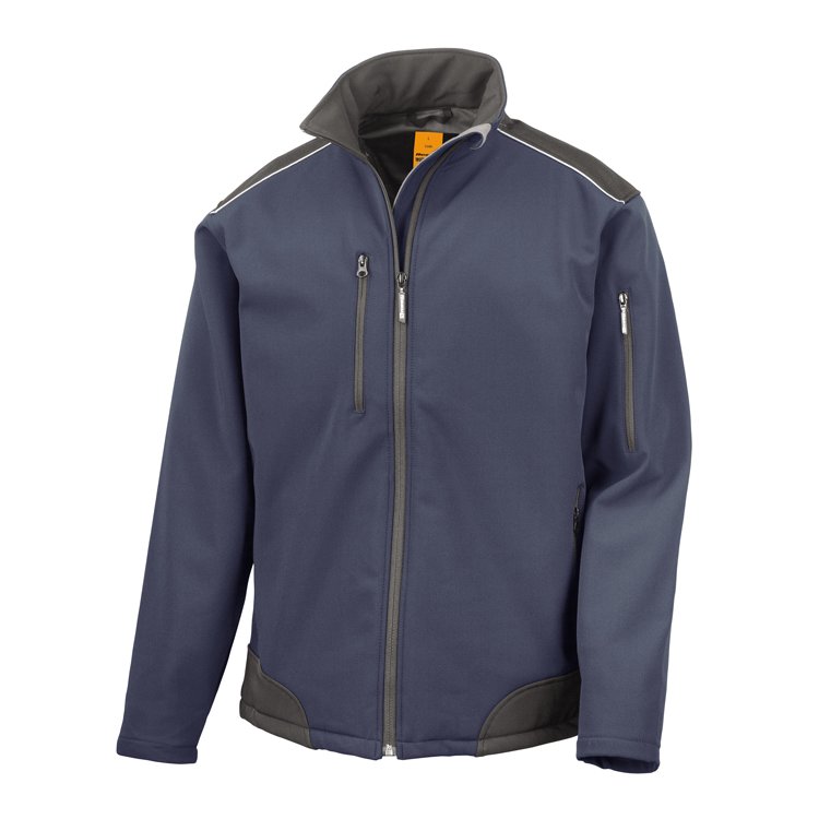 Result Work-Guard R124X Ripstop Soft Shell Workwear Jacket with Result Work-Guard R124X Ripstop Soft Shell Workwear Jacket with