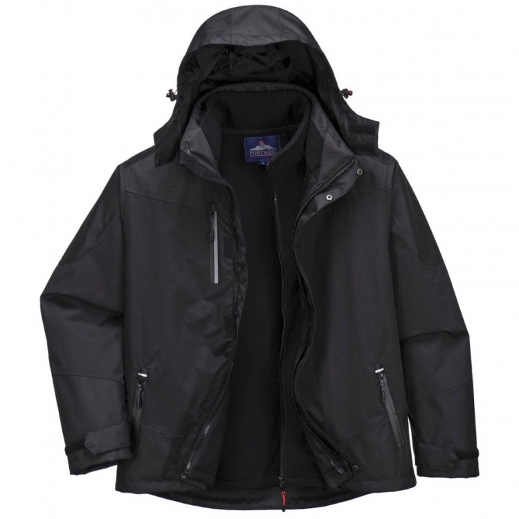 Portwest S553 PWR Radial 3 in 1 Jacket Black