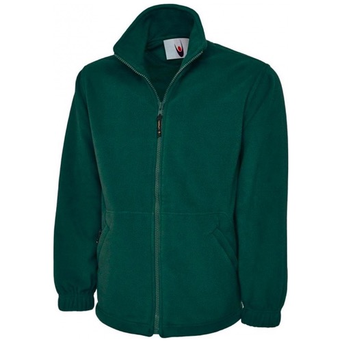 green fleece pullover