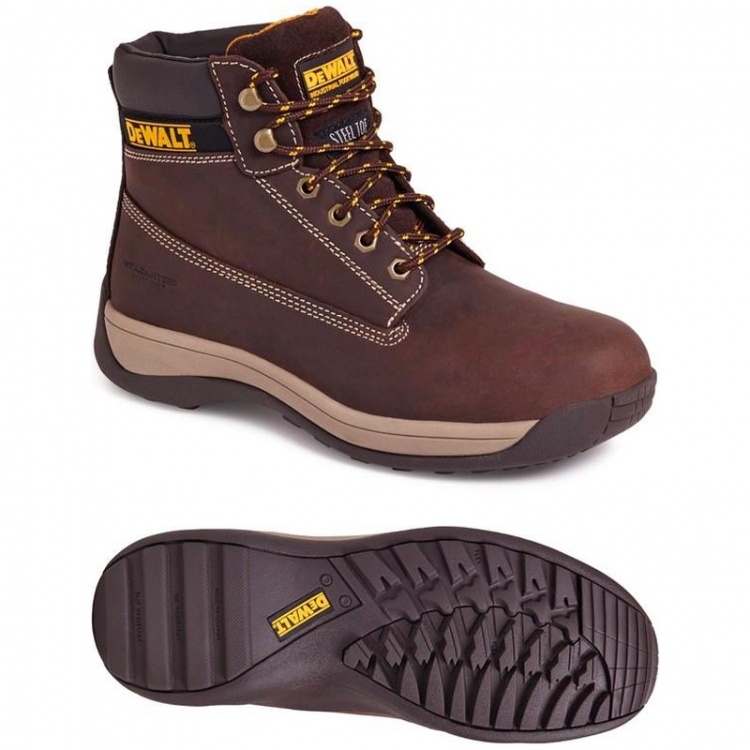 Dewalt Apprentice Nubuck Safety Hiker SB SRA Boot Brown