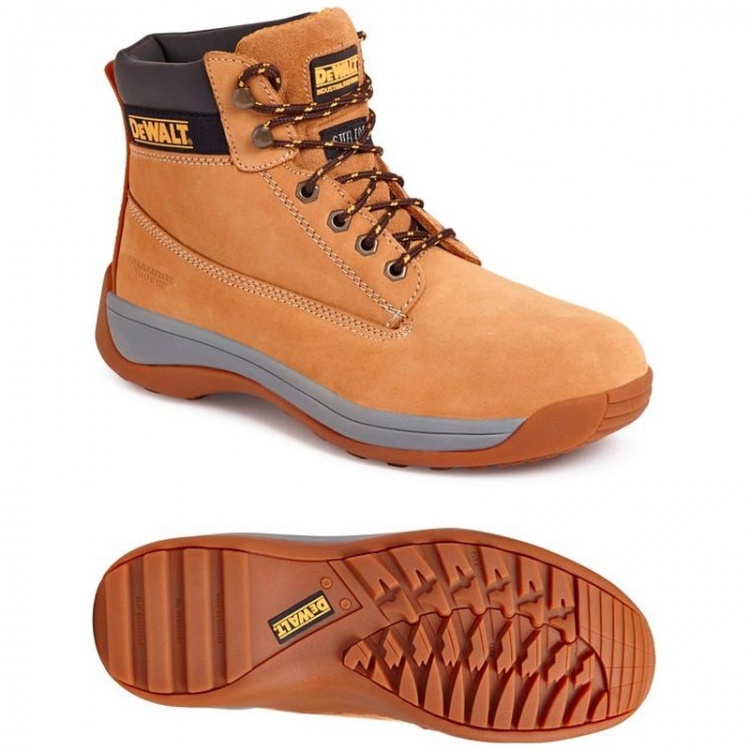 Dewalt Apprentice Nubuck Safety Hiker SB SRA Boot Honey