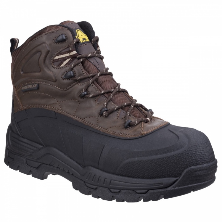 Amblers Safety FS430 Orca Hybrid Waterproof Non-Metal Safety Boot Brown SBH P E A FO WRU HRO SRC