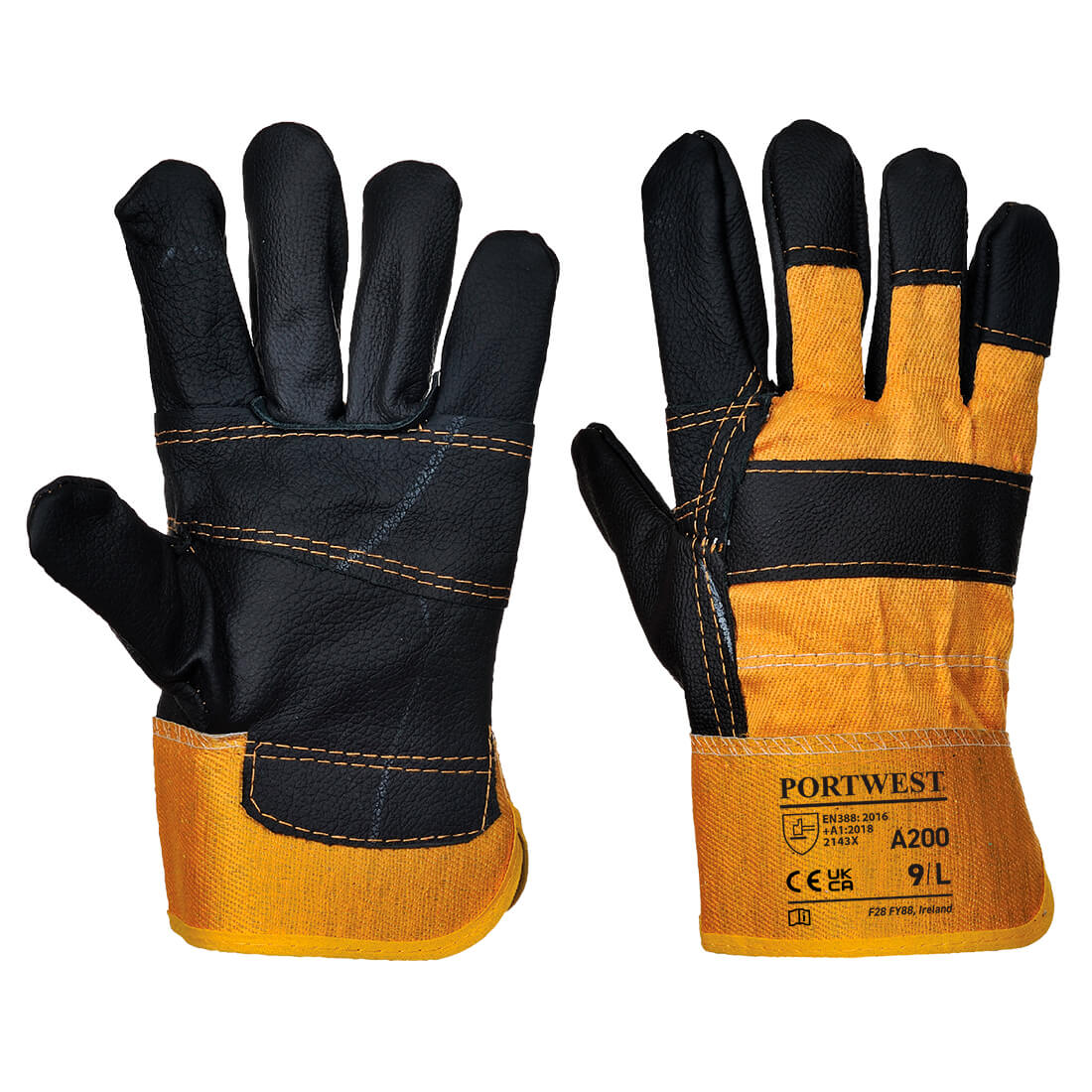 Portwest A200 Furniture Hide Gloves BK Safetywear