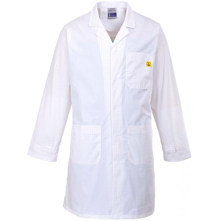 Portwest AS10 AntiStatic ESD Coat BK Safetywear