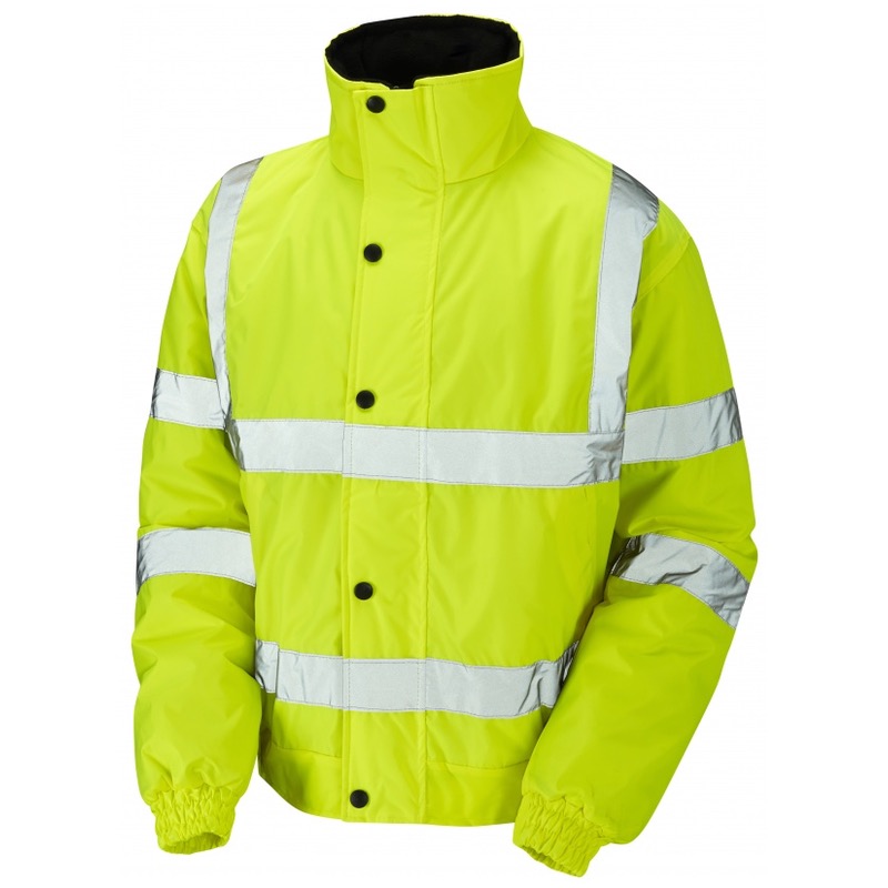 Standsafe HI Vis Bomber Jacket Yellow BK Safetywear