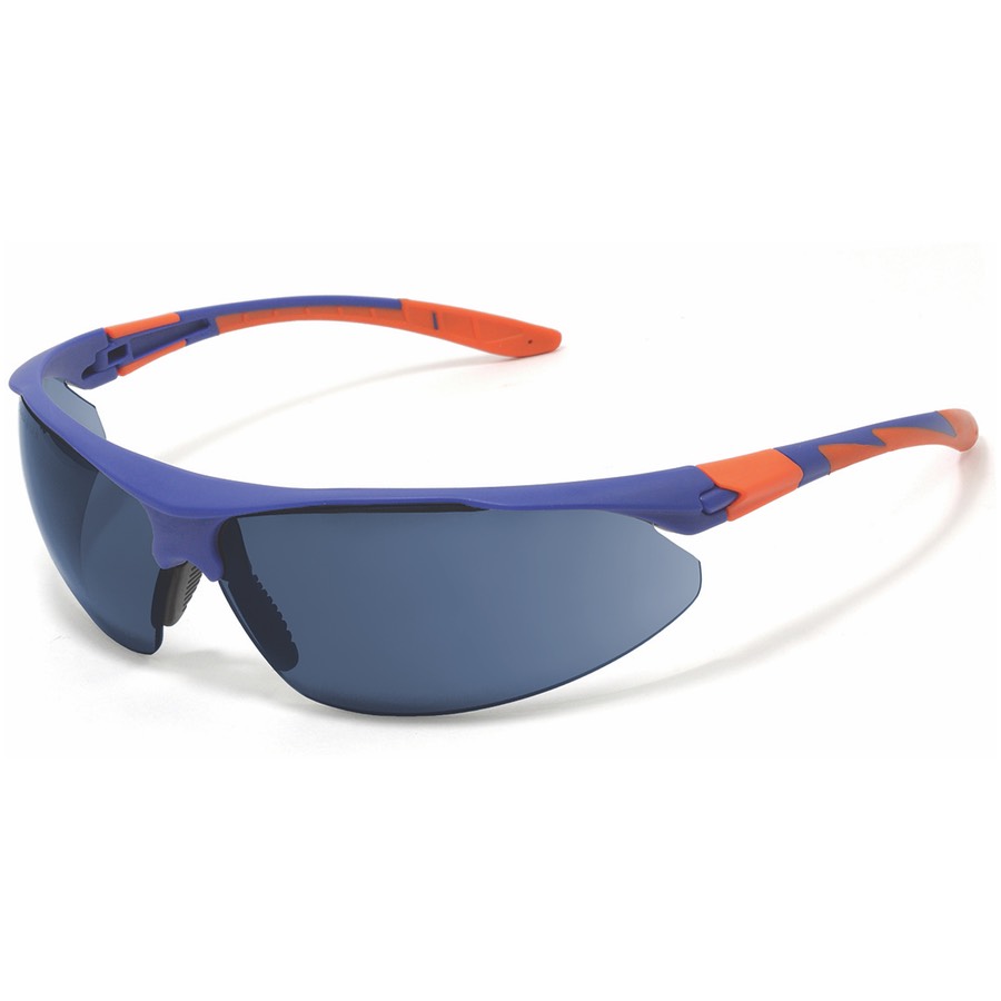 Stanley RST-61010 Bandit Premium Fashion Safety Glasses Sliver Frame Blue Mirror Lens