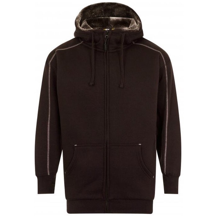 lined hooded sweatshirt