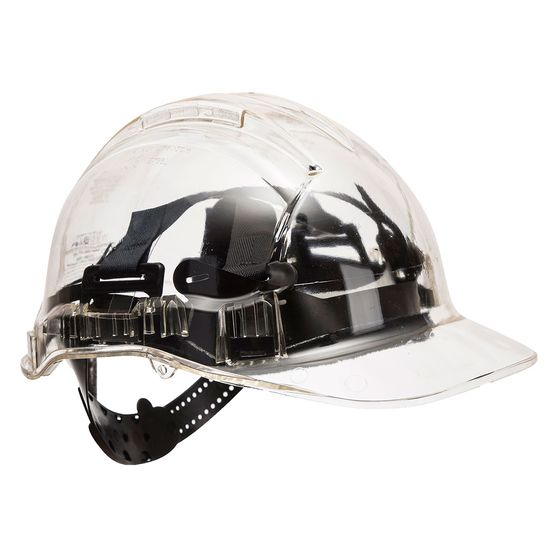 portwest pv54 peak view translucent non vented safety hard hat