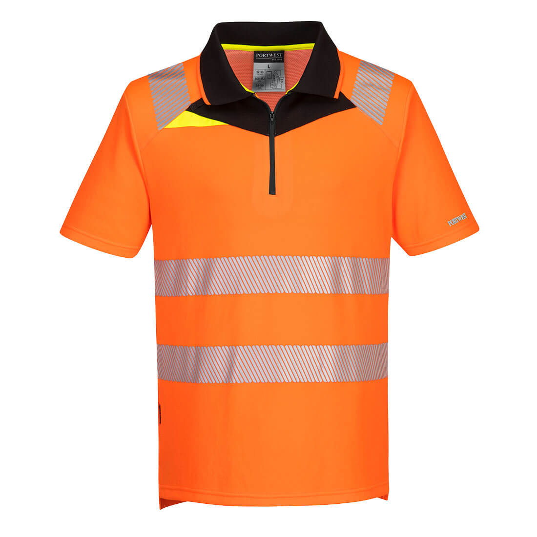 Portwest DX412 - DX4 Hi-Vis Active Wear Polo Shirt S/S 150g | BK Safetywear
