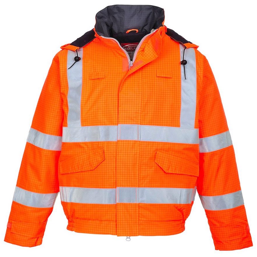 Portwest S773 Bizflame Rain Hi-Vis Antistatic FR Bomber Jacket 570g