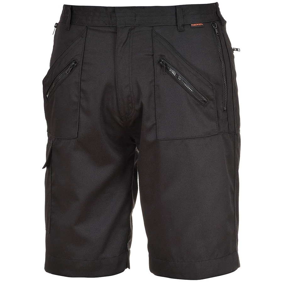 Action Shorts Zipped Phone Pockets Durable Twin Stitched Seams PortWest S889 