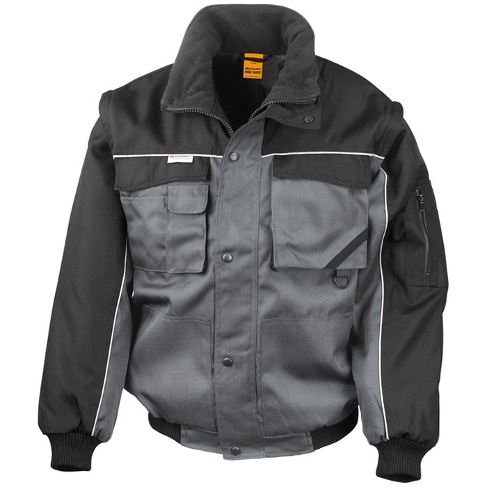 Result Work-Guard R071X Zip Sleeve Heavy Duty Jacket | BK Safetywear