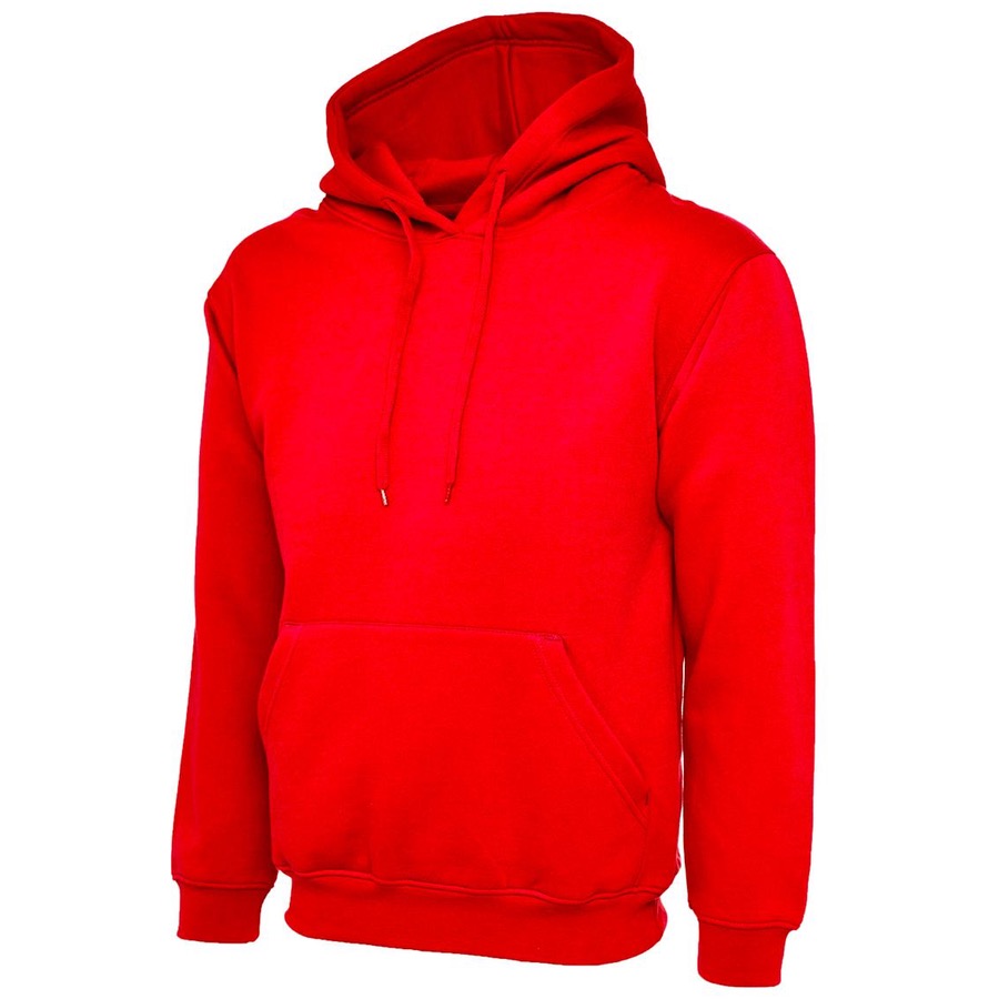 Uneek UC502 Classic Hooded Sweatshirt 50% Polyester 50% Cotton 300gsm ...