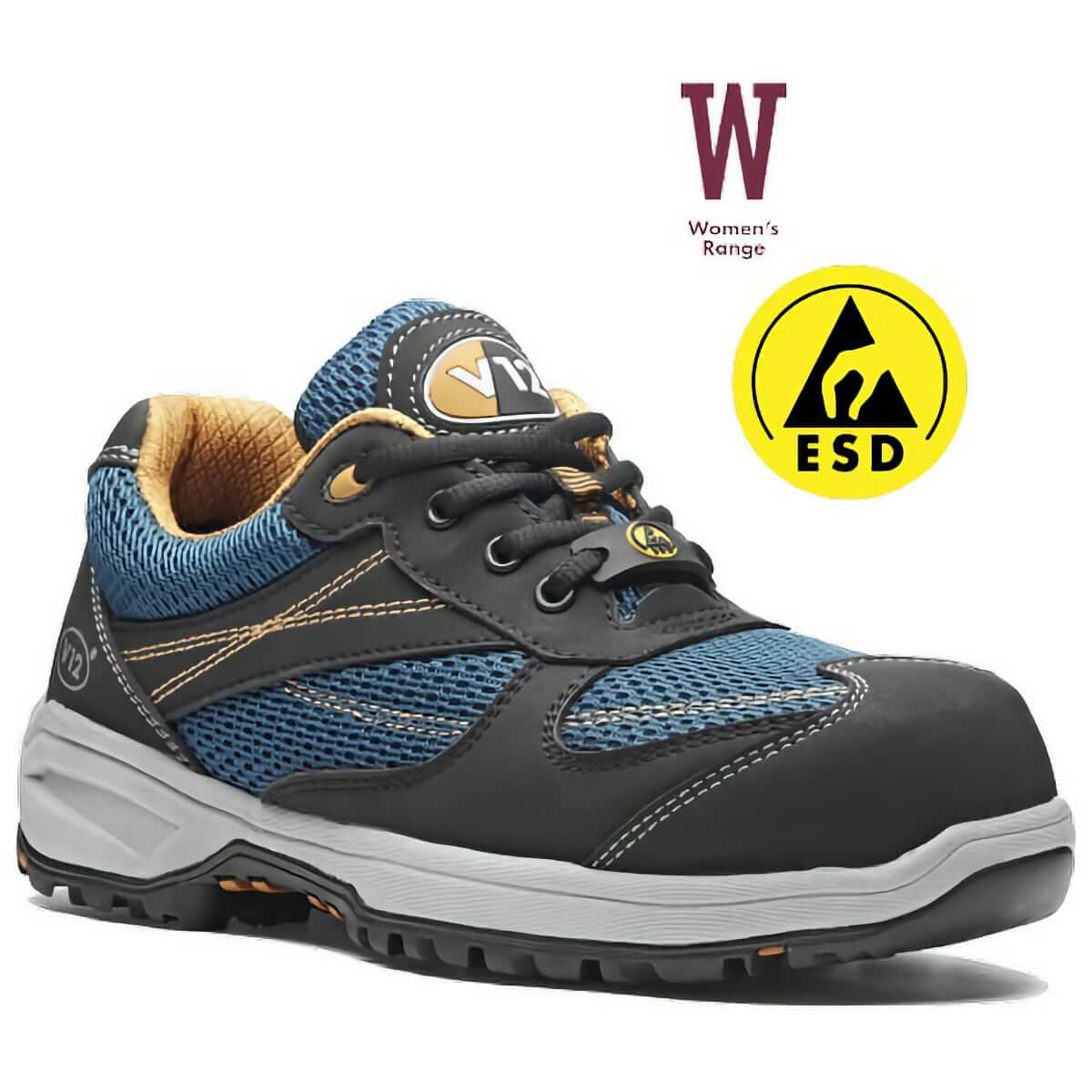 ESD safety shoes laceup uvex 1 sport S1 SRC  VWR