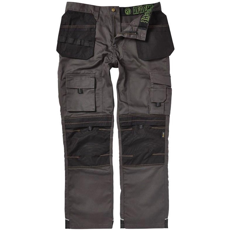 Apache Workwear APKHT Knee Pad Holster Trouser Grey/Black | BK Safetywear
