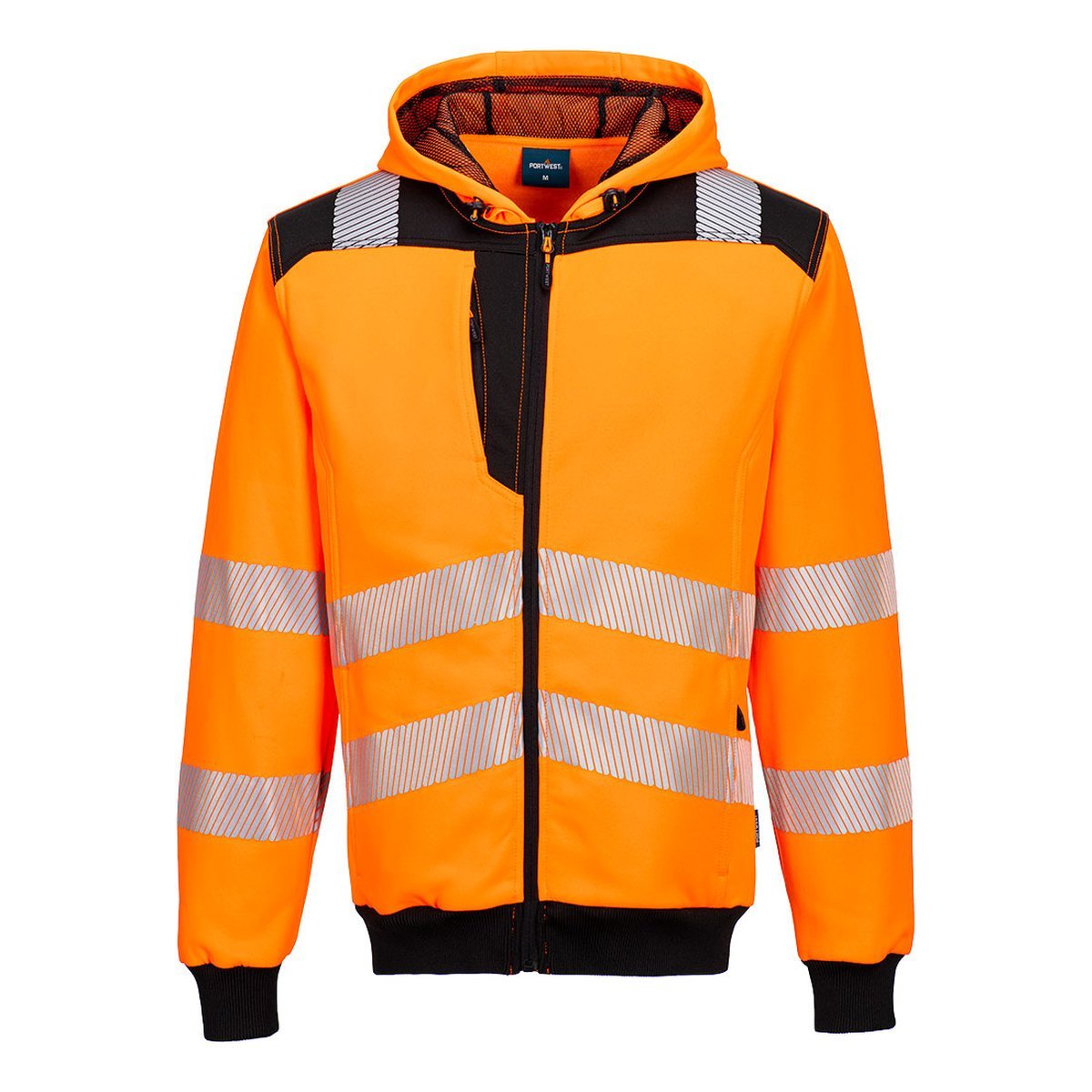 PORTWEST HiVis Warnschutz Kapuzen Reißverschluss Sweatshirt