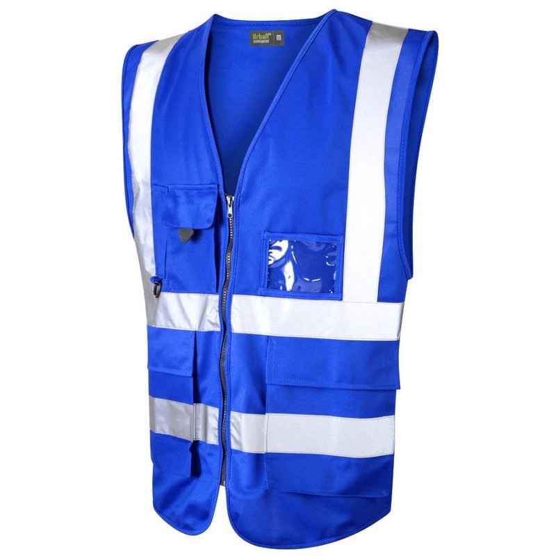 Urban54 Hi Vis Superior Vest Royal Blue BK Safetywear
