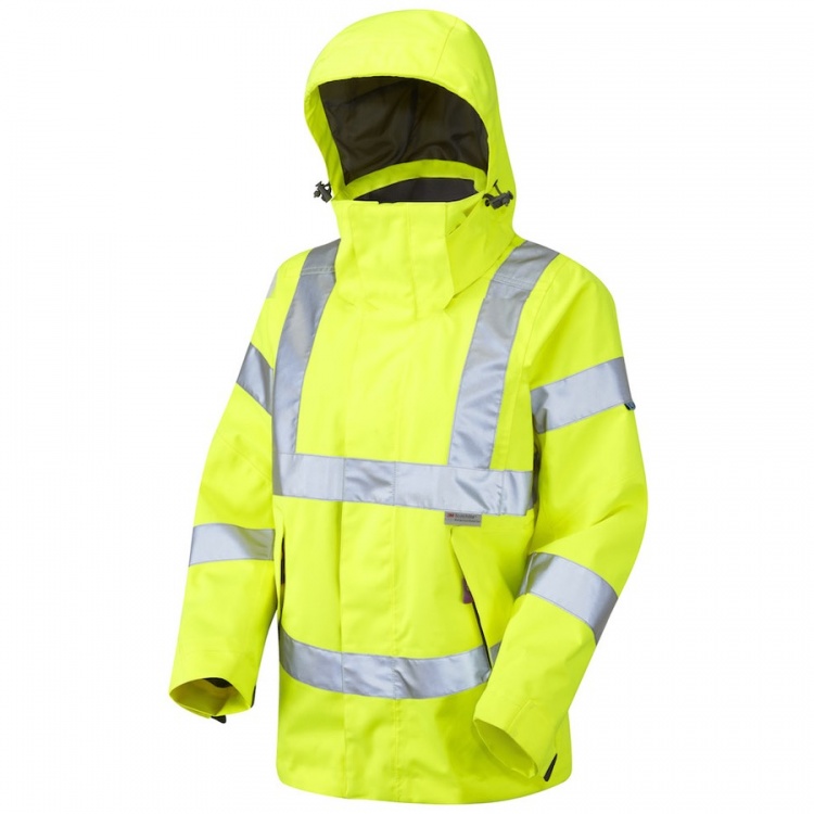 Leo Workwear JL04-YRosemoorHi Vis Ladies Breathable Jacket Yellow