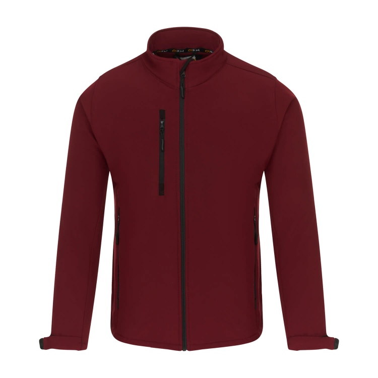 maroon soft shell jacket