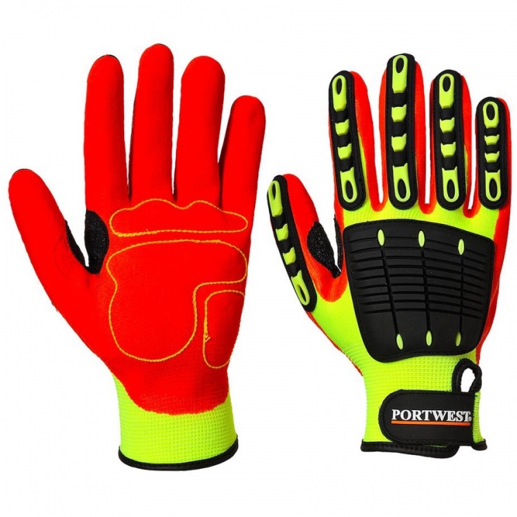 Portwest A721 Anti Impact Grip Glove Nitrile
