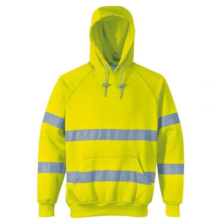 Portwest B304 Hi-Vis Hooded Sweatshirt