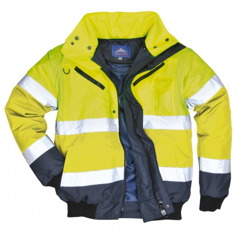 Portwest C465 Hi-Vis Contrast Bomber Jacket 3 in 1